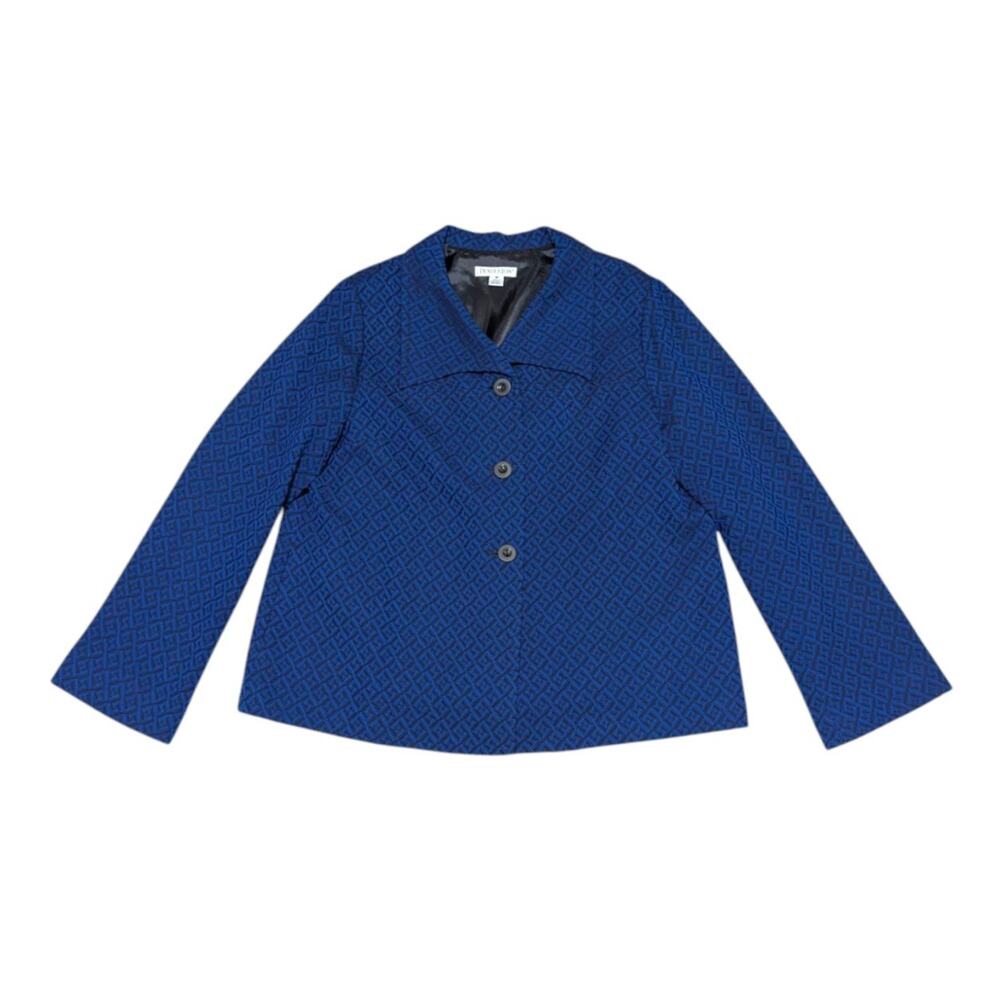 Pendleton Virgin Wool Blazer Jacket Diamond Print… - image 1